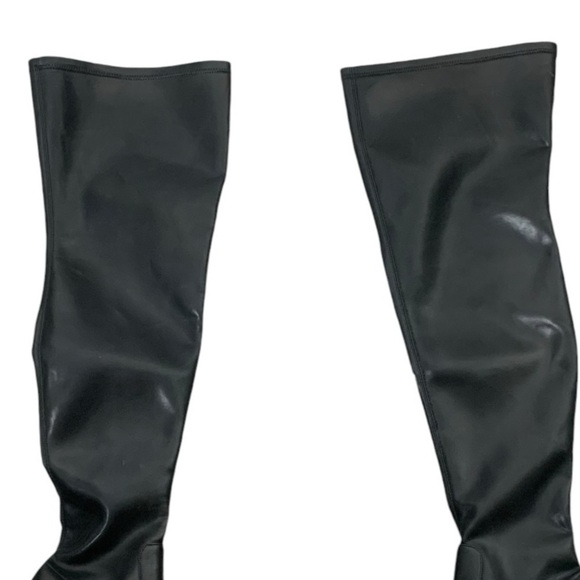 Jeffrey Campbell Bottines Stomped Ok Over The Knee Boots Black Size 40 - Picture 3 of 11